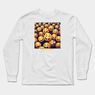 Funny emoji Long Sleeve T-Shirt